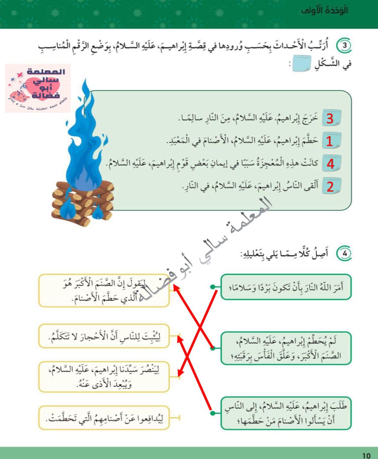 MzA4MjgwLjEwMzQ3 بالصور اجابات اسئلة الاستماع الوحدة الاولى قصة سيدنا ابراهيم مادة اللغة العربية للصف السابع الفصل الاول 2024